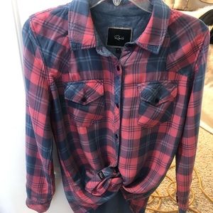 Rails plaid button down